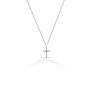 Diamond Cross Necklace in 14k 18k Solid Gold
