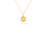 Gold Diamond Celtic Knot Necklace