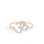 OM Diamond Ring in Gold