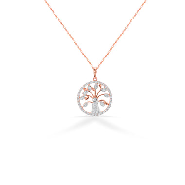 Tree Of Life 0.24 Ct Diamond Necklace