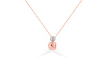 Rose Gold Diamond Pendant Necklace