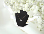 Square Flower Clover Diamond Necklace