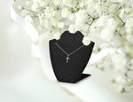 Diamond Cross Necklace in 14k 18k Solid Gold