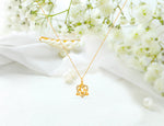 Gold Diamond Celtic Knot Necklace