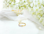 Micro Pave Wedding Diamond Ring in 10k 14k 18k Gold / Half Eternity Diamond Ring / Thin Dainty Diamond Cluster Engagement Ring
