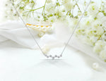 Diamond Cluster Necklace in Solid Gold
