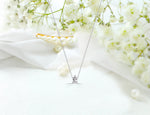 Pear cut 0.14 ctw Diamond Solitaire Necklace