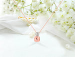 Rose Gold Diamond Pendant Necklace