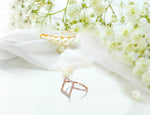Open Square 0.40 ct Diamond Ring