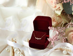 Diamond Cluster Necklace in Solid Gold