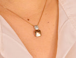 Rose Gold Diamond Pendant Necklace