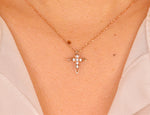 Mini Cross Necklace Diamond Necklace