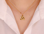 Gold Diamond Celtic Knot Necklace