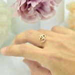OM Diamond Ring in Gold