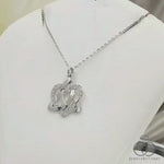 Gold Diamond Celtic Knot Necklace