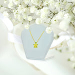 Emerald Turtle Necklace in Solid Gold