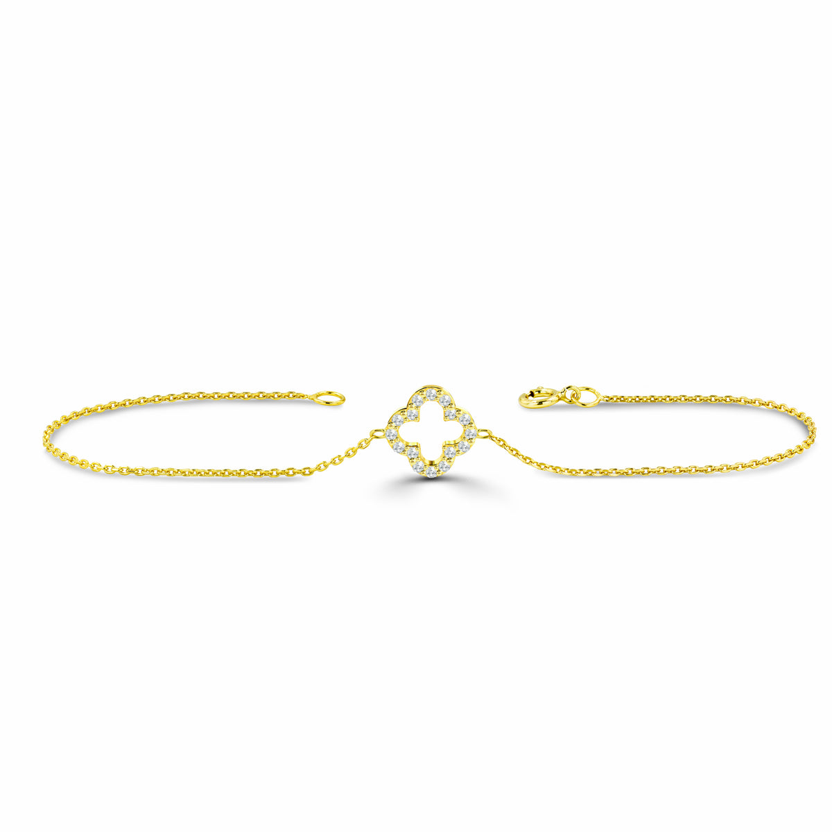 Idylle Blossom Charms Bracelet, 3 Golds And Diamonds - Categories