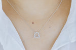 Libra Zodiac Sign Diamond Necklace