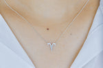 Aries Zodiac Sign Diamond Necklace