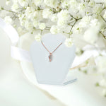 Minimalist Heart Guardian Angel Necklace
