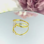 Open Diamond Star Ring in 10k, 14k, and 18k Gold