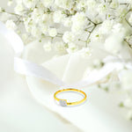 Diamond Ring / Minimalist Diamond Ring / 10k 14k 18k Gold Cross Diamond Ring / Stacking Ring / Promise Ring Birthday Gift / Valentine Gift