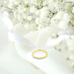 Diamond Ring / Thin Diamond Ring in 10k 14k 18k Gold / Promise Ring / Stacking Diamond Ring / Rose Gold Minimalist Dainty Ring / OJGD36/10