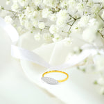 Micro Pave Diamond Cluster Ring 10k, 14k, and  18k Gold