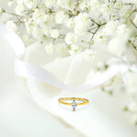 Marquise Diamond Solitaire Ring 10k 14k 18k Gold / Engagement Ring / Wedding Ring Promise Ring / Stacking Ring Promise Ring / Labor Day Sale