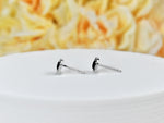 Gemstone Heart stud Earring/ Solid gold diamond/ Abalone/ Tahitian Black MOP/ White MOP/ Pink MOP/ Perfect gift for her/ Gemstone option