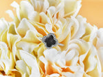 Gemstone clover ring / Solid gold diamond/ Abalone/ Tahitian Black MOP/ White Gold/ Pink MOP/Perfect gift for her/ Gemstone option