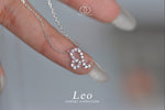 Leo Zodiac Sign Diamond Necklace