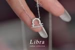 Virgo Zodiac Sign Diamond Necklace