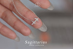 Sagittarius Zodiac Sign Diamond Necklace