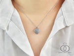 Heart Shaped Diamond pendant/ 10K 14K 18K gold/ Gold heart necklace/ Gift for her