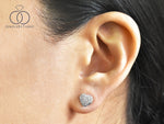 Diamond mini Heart stud earrings/ Gold heart Studs/ 10k 14k 18k gold/ heart shaped studs/ Gifts for her