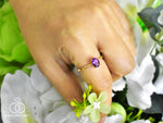 Oval Gemstone ring in 10k and 14k gold/ Garnet/ Amethyst/ Citrine/ Swiss and London Blue Topaz/ Peridot/ Gemstone color option/ Birthstone ring/ Gemstone Engagement ring/ Stackable ring
