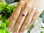 Oval Gemstone ring in 10k and 14k gold/ Garnet/ Amethyst/ Citrine/ Swiss and London Blue Topaz/ Peridot/ Gemstone color option/ Birthstone ring/ Gemstone Engagement ring/ Stackable ring
