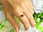 Round Gemstone ring in 10k and 14k gold/ Garnet/ Amethyst/ Citrine/ Swiss and London Blue Topaz/ Peridot/ Gemstone color option/ Birthstone ring/ Gemstone Engagement ring/ Stackable ring