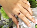 Round Gemstone ring in 10k and 14k gold/ Garnet/ Amethyst/ Citrine/ Swiss and London Blue Topaz/ Peridot/ Gemstone color option/ Birthstone ring/ Gemstone Engagement ring/ Stackable ring