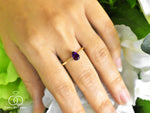 Pear Gemstone ring in 10k and 14k gold/ Garnet/Amethyst/Citrine/ Swiss and London Blue Topaz/ Peridot/ Gemstone color option/ Birthstone ring/ Gemstone Engagement ring/ Stackable ring