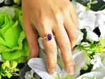 Gemstone ring in 10k and 14k gold/ Garnet/ Amethyst/ Citrine/ Swiss blue topaz/ London blue topaz/ Gemstone Engagement Ring/ Stackable ring