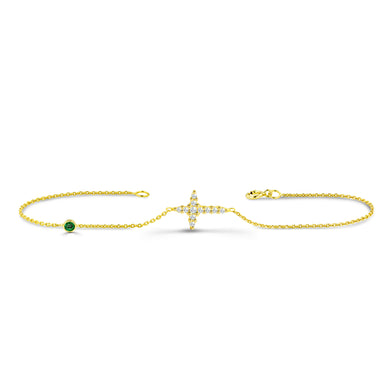 yellow_gold_diamond_emerald_religious_cross_bracelet_jewels_by_tarry