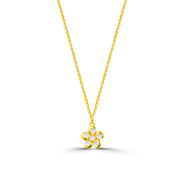 yellow_gold_0.24Ct_diamond_cluster_flower_wedding_necklace_jewels_by_tarry