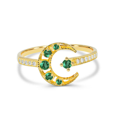 yellow_gold_gemstone_0.23Ct_emerald_diamond_crescent_moon_ring_jewels_by_tarry