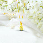 Halo Clover Diamond Necklace, Cluster Diamond Clover