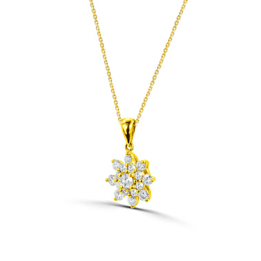 yellow_gold_diamond_flower_cluster_necklace_jewels_by_tarry