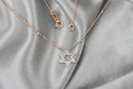 Star Of David Diamond Necklace in 10k, 14k, and 18k Solid Gold