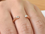 Two Diamond Open Ring