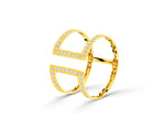 yellow_gold_diamond_double_row_two_band_parallel_open_bar_wedding_engagement_ring